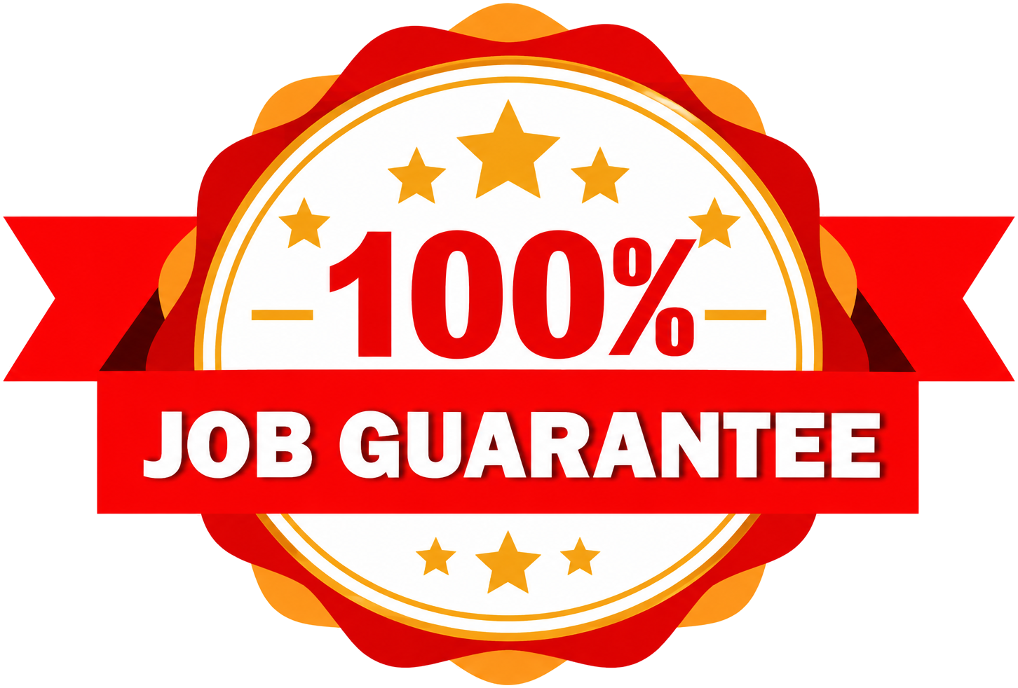 100% Job Guarantee Badge